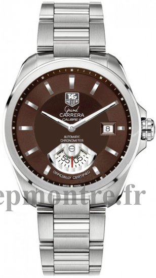 TAG Heuer Grand Carrera marron Dial Réplique Montre WAV511C.BA0900 - Cliquez sur l'image pour la fermer