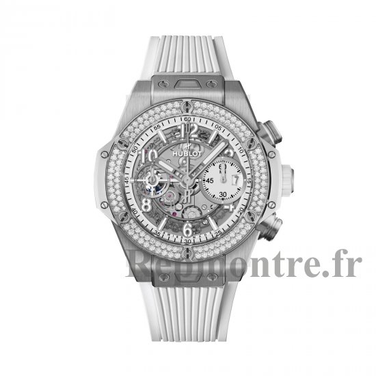 Hublot Big Bang Unicon Titane Diamants Blancs 42mm Montre Copie Homme 441.NE.2011.RW.1104 - Cliquez sur l'image pour la fermer