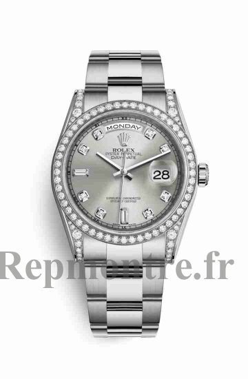 Réplique montre Rolex Day-Date 36 18 ct en blanc cosses de 118389 m118389-0072 - Cliquez sur l'image pour la fermer