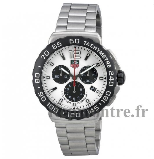 Tag Heuer Formula 1 Chronographe blanc Dial Inoxydable Acier CAU1111.BA0858 - Cliquez sur l'image pour la fermer