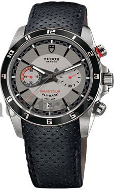 Réplique Tudor Grantour Chrono Fly-Back Cadran argente Cuir noir Homme Montre - Cliquez sur l'image pour la fermer