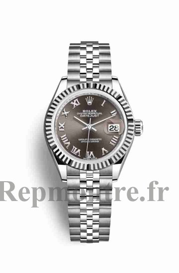 Réplique montre Rolex Datejust 28 Blanc Role blanc 279174 Gris fonce Cadran m279174-0013 - Cliquez sur l'image pour la fermer