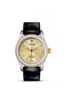 Réplique Tudor Glamour Date montre 31 mm Steel and Gold Case m53003-0041