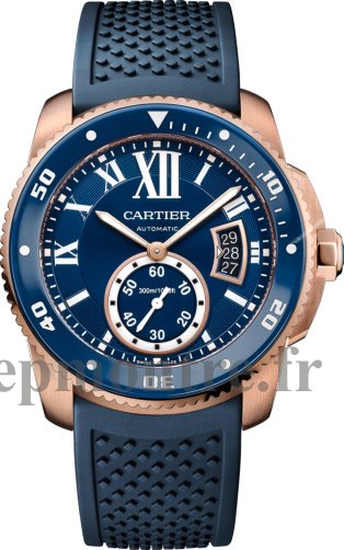 Réplique Montre Calibre de Cartier Diver bleu WGCA0010 - Cliquez sur l'image pour la fermer