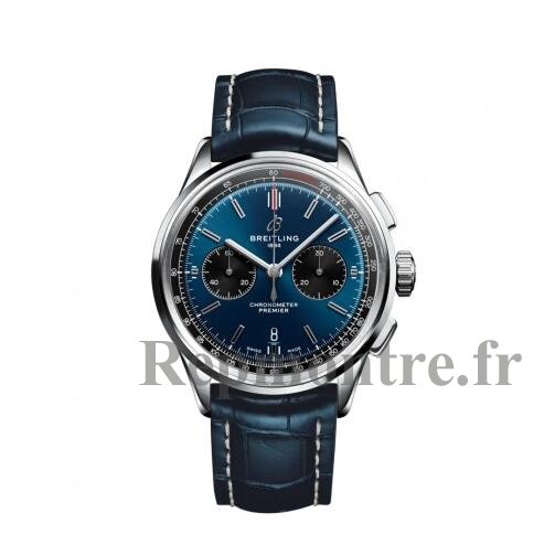 Replique Montre Breitling Premier B01 Chronographe 42 Acier inoxydable Bleue Dial AB0118221C1P1 - Cliquez sur l'image pour la fermer