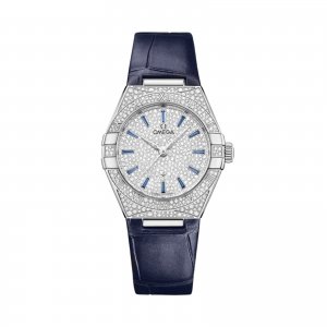 Montre Copie Omega Constellation 29 mm pour femme Argent O13158292099003