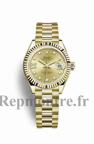 Réplique montre Rolex Datejust 28 jaune 18 ct 279178 m279178-0013 - Cliquez sur l'image pour la fermer