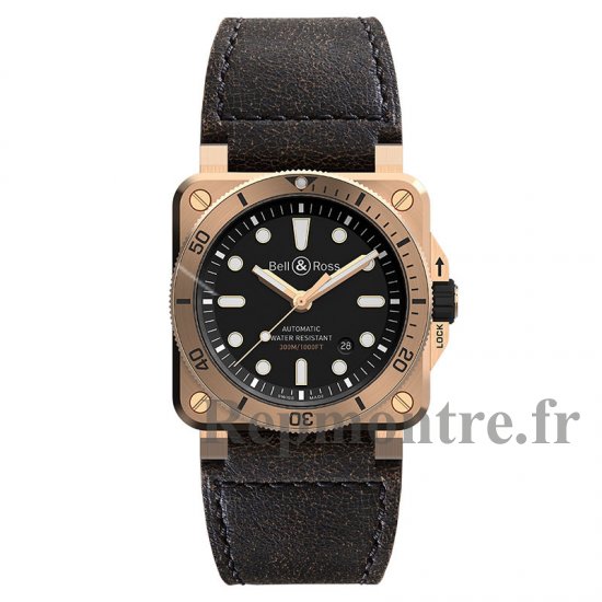 Réplique Bell & Ross Instruments BR 03-92 Diver Bronze BR0392-D-BL-BR-SCA - Cliquez sur l'image pour la fermer