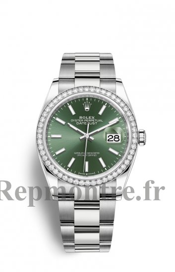 Replique Rolex Datejust 36 OysterAcier Blanc Or and Diamants M126284RBR-0044 - Cliquez sur l'image pour la fermer