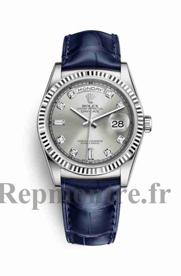 Réplique montre Rolex Day-Date 36 blanc 118139 m118139-0081 - Cliquez sur l'image pour la fermer