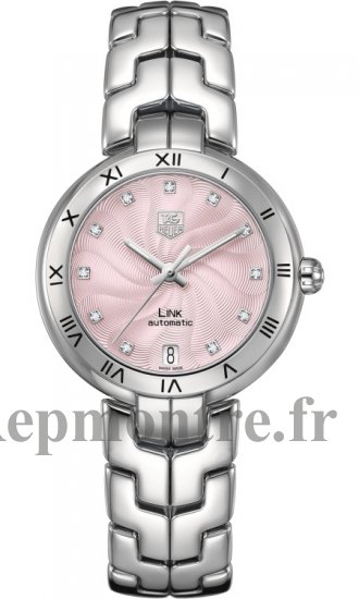 Réplique Tag Heuer Link Diamant Cadran Romain Numeral Lunette WAT2313.BA0956 - Cliquez sur l'image pour la fermer