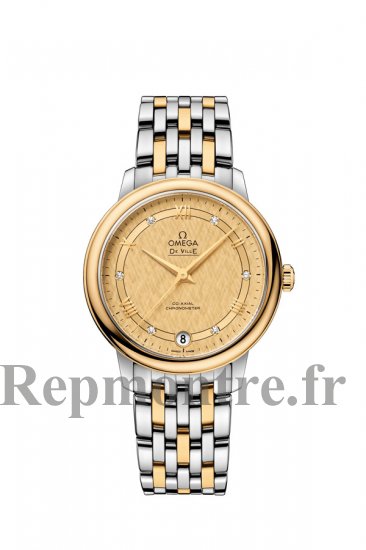 AAA Réplique Montre OMEGA De Ville Acier or jaune Chronometer 424.20.33.20.58.003 - Cliquez sur l'image pour la fermer