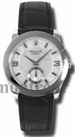 Rolex Cellini Cellinium Platinum Case Noir Strap Réplique Montre 5240/6 - Cliquez sur l'image pour la fermer