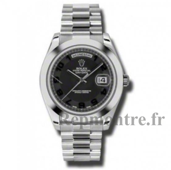 Réplique Rolex Day-Date II Noir Concentric Cadran Platine President 218206BKCAP - Cliquez sur l'image pour la fermer