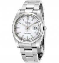 Réplique Rolex Datejust Blanc Indice glace Cadran Oyster Bracelet 116200WSO