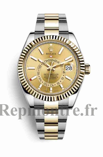 Repique de montre Rolex Sky-Dweller Jaune Roles jaune 18 ct 326933 m326933-0001 - Cliquez sur l'image pour la fermer