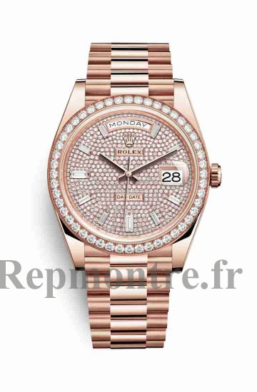 Réplique de montre Rolex Day-Date 40 Everose 228345RBR Cadran de m228345rbr-0002 - Cliquez sur l'image pour la fermer