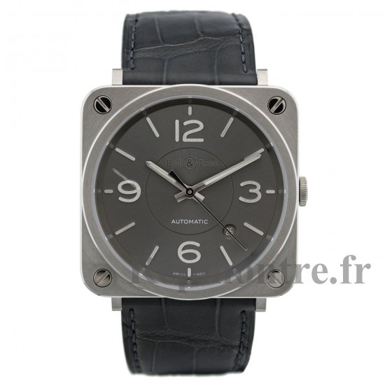 Réplique montre Bell & Ross Instruments BR S Officier Ruthenium BRS92-RU-ST / SCR - Cliquez sur l'image pour la fermer