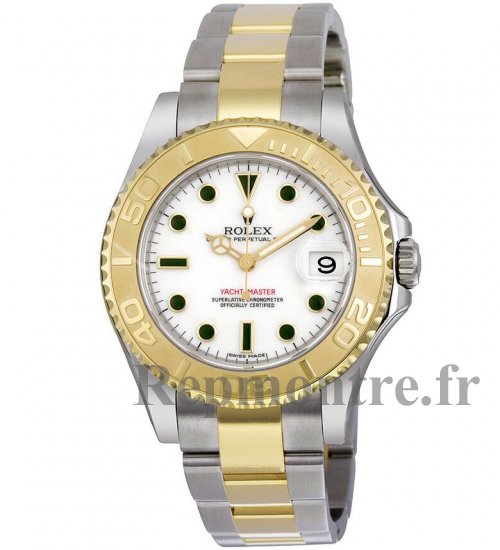 Réplique Rolex Yacht-Master Blanc Cadran Oyster Bracelet Deux Tons 168623WSO - Cliquez sur l'image pour la fermer