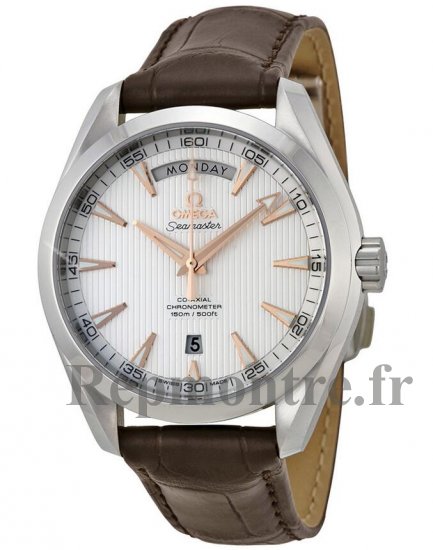 Réplique Omega Aqua Terra Automatique Argent Cadran Marron Cuir 231.13.42.22.02.001 - Cliquez sur l'image pour la fermer