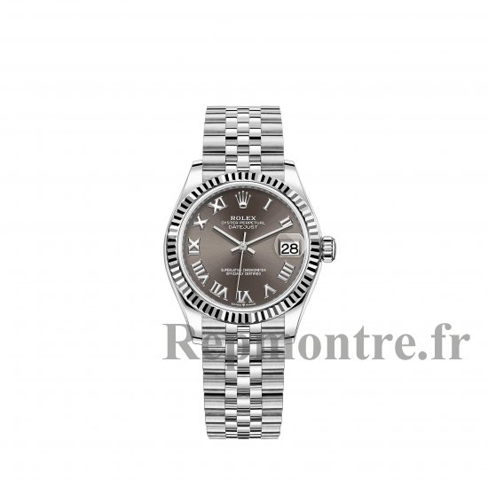 Réplique Rolex Datejust 31 Bracelet Jubile Rolesor blanc cadran gris fonce - Cliquez sur l'image pour la fermer