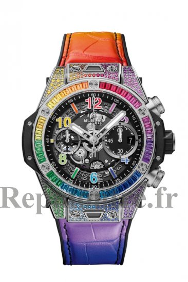 Replique Hublot Big Bang Unico Titanium Rainbow montre 441.NX.1117.LR.0999 - Cliquez sur l'image pour la fermer