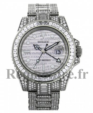 Réplique Rolex GMT Master II Or Blanc Cadran Diamant 116769 TBR - Cliquez sur l'image pour la fermer