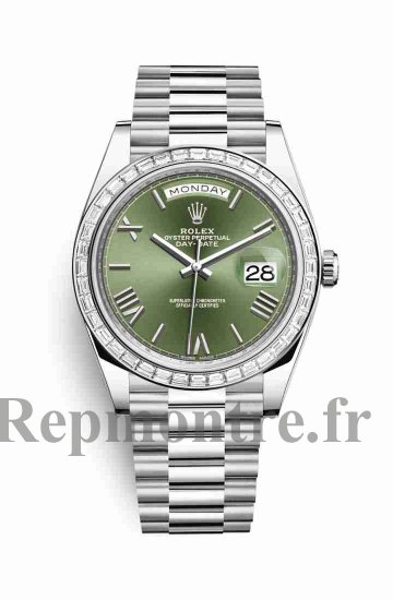 Réplique de montre Rolex Day-Date 40 228396TBR Vert olive Cadran m228396tbr-0020 - Cliquez sur l'image pour la fermer