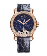 Réplique montre Chopard Happy Sport Happy Moon 36,00 mm Or rose 274894-5001