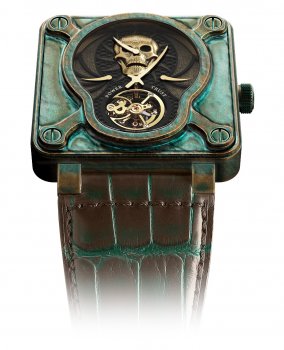 Réplique Bell & Ross BR 01 Skull Bronze Tourbillon for Only Montre