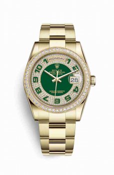 Réplique montre Rolex Day-Date 36 jaune 18 ct 118348 m118348-0059