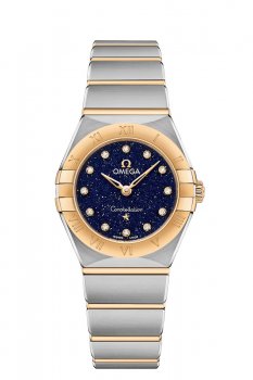 AAA Réplique Montre OMEGA Constellation Acier or jaune diamants 131.20.25.60.53.001