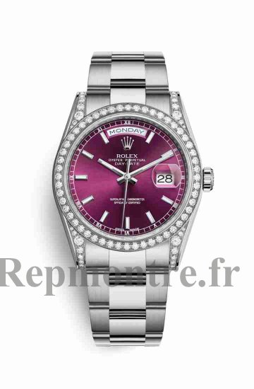 Réplique montre Rolex Day-Date 36 Cosses en blanc de 118389 Cherry Cadran m118389-0126 - Cliquez sur l'image pour la fermer