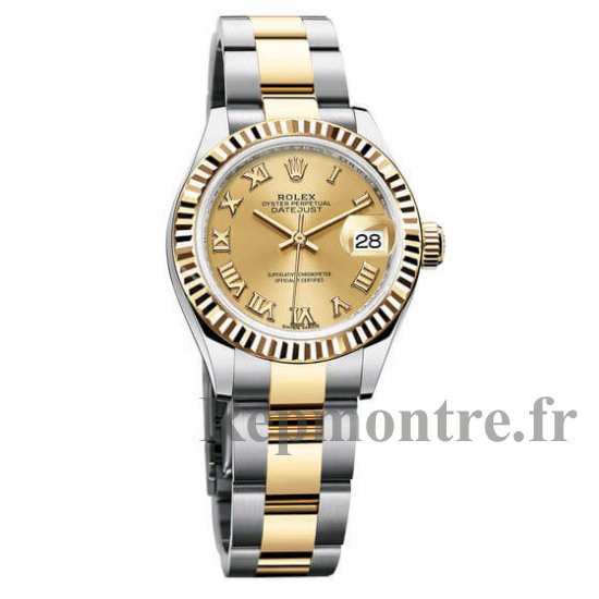 Rolex Lady Datejust Argent Dial 279173 Montre Jubilee en Acier et Or 18K - Cliquez sur l'image pour la fermer