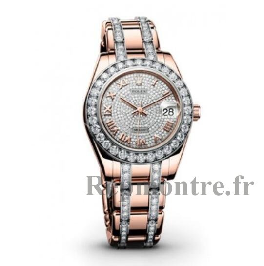 Réplique Rolex Datejust Pearlmaster 34 Diamant Paver Cadran 18K Everose Rose Dames 81285CDRDPM - Cliquez sur l'image pour la fermer