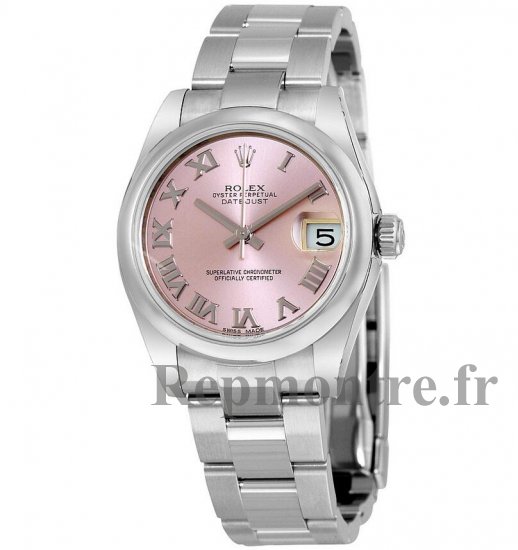 Réplique Rolex Datejust Dame 31 Rose Cadran Inoxydable Acier Rolex Oyster Automatique 178240PRO - Cliquez sur l'image pour la fermer