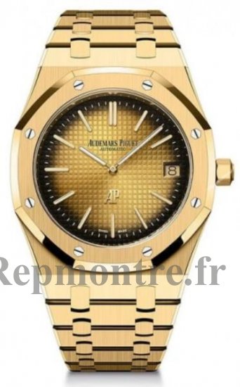 Copie de Audemars Piguet Royal Oak Jumbo Extra-Thin Jaune Or 39mm Smoked Jaune Dial 16202BA.OO.1240BA.01 - Cliquez sur l'image pour la fermer