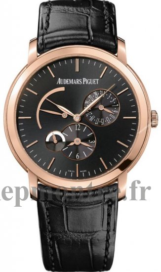 Réplique Audemars Piguet Jules Audemars Dual Time montre 26380OR.OO.D002CR.01 - Cliquez sur l'image pour la fermer