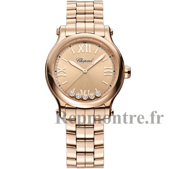 Copie de Chopard Happy Sport Or Rose Diamants Automatique 33 mm 275378-5008 - Cliquez sur l'image pour la fermer