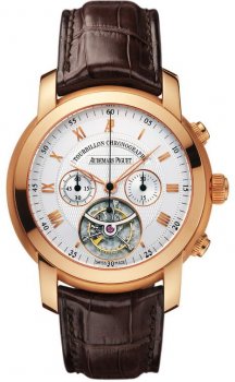 Réplique Audemars Piguet Jules Audemars Tourbillon Chronographe 26010OR.OO.D088CR.01