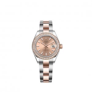 Replique Rolex Lady-Datejust Everose Rolesor Oystersteel 18 ct gold M279381RBR-0024