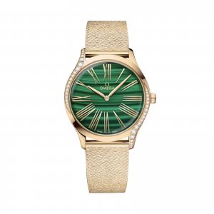 Omega De Ville Tresor 36mm Dames Replique montre Vert Moonshine Or O42855366099003