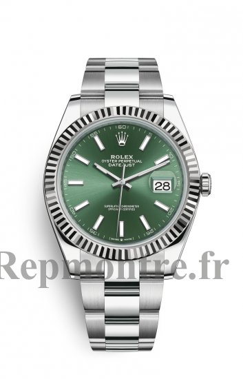 Replique Montre Rolex Datejust 41 OysterAcier and Blanc Or M126334-0027 - Cliquez sur l'image pour la fermer