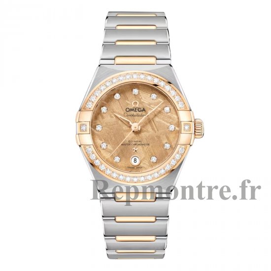 Montre Copie Omega Constellation 29 mm pour femme Jaune O13125292099002 - Cliquez sur l'image pour la fermer