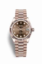 Réplique-imiter montre Rolex Datejust 31 18 ct Everose 278275