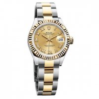 Rolex Lady Datejust Argent Dial 279173 Montre Jubilee en Acier et Or 18K