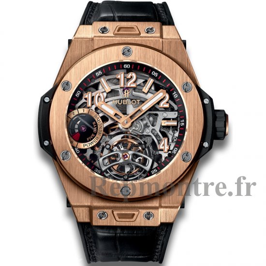 Réplique Hublot Big Bang Tourbillon Reserve de marche 5 days King Gold 405. OX.0138.LR - Cliquez sur l'image pour la fermer