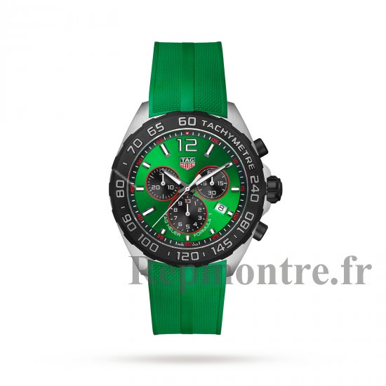 TAG Heuer Formule 1 Chronographe 43 mm Montre Copie Homme Vert CAZ101AP.FT8056 - Cliquez sur l'image pour la fermer