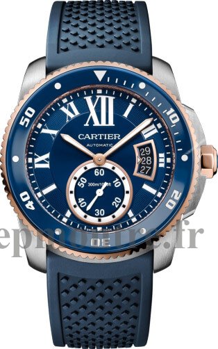 Réplique Montre Calibre de Cartier Diver bleu W2CA0009 - Cliquez sur l'image pour la fermer