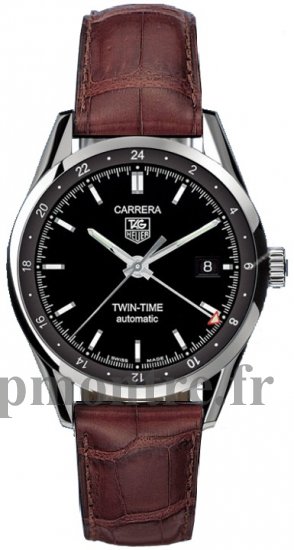 Réplique Tag Heuer Carrera Twin-Time Montre Homme WV2115.FC6181 - Cliquez sur l'image pour la fermer